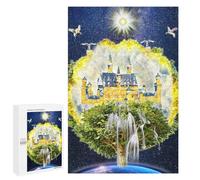 1000 PCS Puzzle Per Adolescenti Enchanted Castle in The Sky Puzzle Per Adulti Gioco Pratico Corsa Di Velocità Delle Mani Divertimento Attività A Casa, 1000 PCS