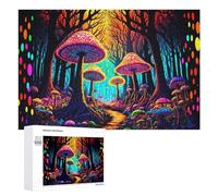 1000 PCS Puzzle Per Adolescenti Enchanted Mushroom Forest Puzzle Per Adulti Giocattoli Antistress Regali Per Donne Sfida Da Completare 1000 PCS