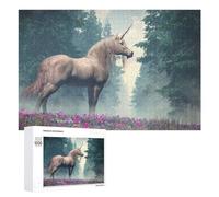 1000 PCS Puzzle Per Adolescenti Enchanted Unicorn in A Mystical Forest Puzzle Per Adolescenti Gioco Rompicapo Migliora La Memoria Regali Di Natale Compleanno 1000 PCS