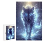 1000 PCS Puzzle Per Adolescenti Enchanted Wolf Spirit Art Print Puzzle Per Adolescenti Migliora La Memoria Sfida Da Completare Giocattoli Educativi Per L'apprendimento 1000 PCS