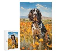 1000 PCS Puzzle Per Adolescenti English Springer Spaniel Puzzle Per Adulti Gioco Per Famiglie Un'opera D'arte Regali Unici Per Compleanno E Natale 1000 PCS