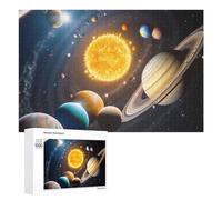 1000 PCS Puzzle Per Adolescenti Exploring The Solar System A Visual Journey Puzzle Per Adulti, Gioco Rompicapo, Gara Di Velocità Manuale, Impegnativo Da Completare 1000 PCS