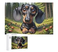 1000 PCS Puzzle Per Adolescenti Forest Dachshund Adventure Puzzle Per Adulti Giocattoli Antistress Regali Per Donne Sfida Da Completare 1000 PCS