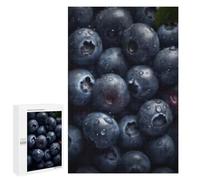 1000 PCS Puzzle Per Adolescenti Fresh Blueberries with Water Drops Puzzle Per Adolescenti Analisi E Logica Difficile E Sfida Ideale Come Regalo 1000 PCS