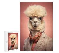 1000 PCS Puzzle Per Adolescenti Funny Alpaca Animal Puzzle Per Adolescenti Gioco Rompicapo Migliora La Memoria Regali Di Natale Compleanno 1000 PCS