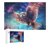 1000 PCS Puzzle Per Adolescenti Galactic Owl Flight Puzzle Per Adolescenti Gioco Rompicapo Migliora La Memoria Regali Di Natale Compleanno 1000 PCS