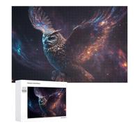 1000 PCS Puzzle Per Adolescenti Galactic Owl in Flight -1 Puzzle Per Adolescenti Gioco Rompicapo Migliora La Memoria Regali Di Natale Compleanno 1000 PCS