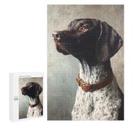 1000 PCS Puzzle Per Adolescenti German Shorthaired Pointer Painting-4 Puzzle Per Adolescenti Attività Familiari Interazione Genitore-figlio Regali Per Amici E Familiari 1000 PCS