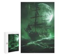 1000 PCS Puzzle Per Adolescenti Ghost Ship in The Storm Puzzle Per Adolescenti Gioco Rompicapo Migliora La Memoria Regali Di Natale Compleanno 1000 PCS