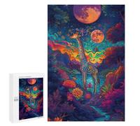 1000 PCS Puzzle Per Adolescenti Giraffe in Fantasy Forest Puzzle Per Adolescenti Difficili Ogni Pezzo È Unico - Regalo Di Compleanno, Regali, 1000 PCS