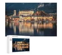 1000 PCS Puzzle Per Adolescenti Isola Bella Lake Orta Italy Puzzle Per Adulti, Gioco Rompicapo, Gara Di Velocità Manuale, Impegnativo Da Completare 1000 PCS