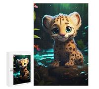 1000 PCS Puzzle Per Adolescenti Jungle Leopard Cub Adventure Puzzle Per Adolescenti Gioco Rompicapo Migliora La Memoria Regali Di Natale Compleanno 1000 PCS
