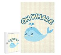 1000 PCS Puzzle Per Adolescenti Kawaii Cute Whale Pun Puzzle Per Adulti Gioco Per Famiglie Antistress Difficile Da Completare 1000 PCS