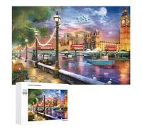1000 PCS Puzzle Per Adolescenti London Night Scene with Big Ben Puzzle Per Adolescenti Gioco Rompicapo Migliora La Memoria Regali Di Natale Compleanno 1000 PCS