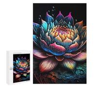 1000 PCS Puzzle Per Adolescenti Lotus Flower Art Puzzle Per Adolescenti Difficili Ogni Pezzo È Unico - Regalo Di Compleanno, Regali, 1000 PCS