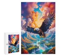1000 PCS Puzzle Per Adolescenti Majestic Eagle Flight Puzzle Per Adulti, Rompicapo, Sfida Educativa, Regalo Di Compleanno 1000 PCS