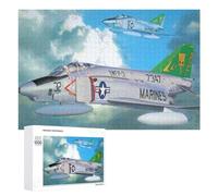 1000 PCS Puzzle Per Adolescenti McDonnell Douglas F4 Phan Puzzle Per Adolescenti Gioco Rompicapo Migliora La Memoria Regali Di Natale Compleanno 1000 PCS