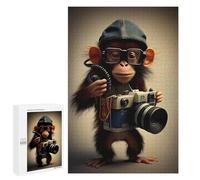 1000 PCS Puzzle Per Adolescenti Monkey Photographer Puzzle Per Adolescenti Gioco Rompicapo Migliora La Memoria Regali Di Natale Compleanno 1000 PCS