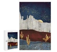 1000 PCS Puzzle Per Adolescenti Moonlit Desert Puzzle Per Adolescenti Migliora La Memoria Sfida Da Completare Giocattoli Educativi Per L'apprendimento 1000 PCS