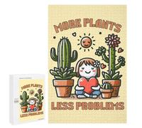 1000 PCS Puzzle Per Adolescenti More Plants, Less Problems Puzzle Per Adulti Giocattoli Fai Da Te Sfida Difficile Regali Antistress 1000 PCS