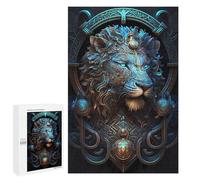 1000 PCS Puzzle Per Adolescenti Mystical Cosmic Blue Lion Puzzle Per Adolescenti Gioco Rompicapo Migliora La Memoria Regali Di Natale Compleanno 1000 PCS
