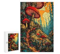 1000 PCS Puzzle Per Adolescenti Mystical Mushroom Forest-2 Puzzle Per Adulti Gioco Per Famiglie Un'opera D'arte Regali Unici Per Compleanno E Natale 1000 PCS