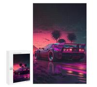 1000 PCS Puzzle Per Adolescenti Neon Desert Drive Puzzle Per Adolescenti Gioco Rompicapo Migliora La Memoria Regali Di Natale Compleanno 1000 PCS