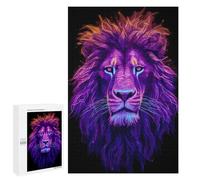 1000 PCS Puzzle Per Adolescenti Neon Head Lion Puzzle Per Adolescenti Gioco Rompicapo Migliora La Memoria Regali Di Natale Compleanno 1000 PCS