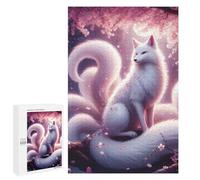 1000 PCS Puzzle Per Adolescenti Ninetail White Kitsune Puzzle Per Adulti Puzzle Difficile Sfida Attività Divertenti A Casa Ottimo Regalo Per I Giocatori 1000 PCS