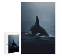1000 PCS Puzzle Per Adolescenti Orca Whale From The Depths Puzzle Per Adulti Gioco Pratico Difficile Difficile Unico Compleanno E Regali 1000 PCS
