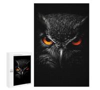 1000 PCS Puzzle Per Adolescenti Owl Close-Up Puzzle Per Adulti Gioco Pratico Difficile Difficile Unico Compleanno E Regali 1000 PCS
