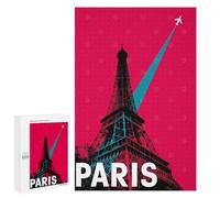 1000 PCS Puzzle Per Adolescenti Paris Eiffel Tower Travel Puzzle Per Adulti Gioco Pratico Difficile Difficile Unico Compleanno E Regali 1000 PCS