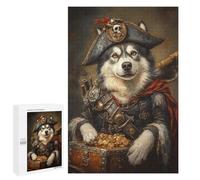 1000 PCS Puzzle Per Adolescenti Pirate Dog Treasure Chest-109 Puzzle Per Adulti Difficili, Impegnativi Da Completare, Gioco Divertente Per Tutta La Famiglia 1000 PCS