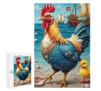 1000 PCS Puzzle Per Adolescenti Pirate Rooster on The Beach Puzzle Per Adolescenti Difficili Ogni Pezzo È Unico - Regalo Di Compleanno, Regali, 1000 PCS