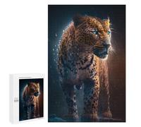 1000 PCS Puzzle Per Adolescenti Puzzle Blue Leopard Puzzle Per Adulti Gioco Pratico Assemblaggio Del Modello Regali Unici Per Compleanno E Natale 1000 PCS