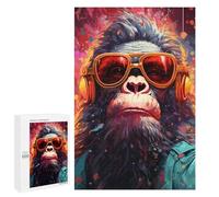 1000 PCS Puzzle Per Adolescenti Puzzle Chill Monkey -24 Puzzle Per Adulti Gioco Pratico Assemblaggio Del Modello Regali Unici Per Compleanno E Natale 1000 PCS