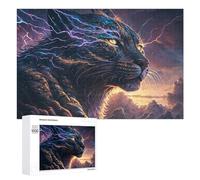1000 PCS Puzzle Per Adolescenti Puzzle Electric Tiger Mystic Power Unleashed Puzzle Per Adulti Gioco Rompicapo Ma Divertente E Umoristico Aiuta L'esercizio Del Cervello 1000 PCS
