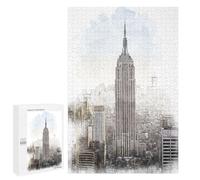 1000 PCS Puzzle Per Adolescenti Puzzle Empire State Building Puzzle Per Adulti Gioco Pratico Assemblaggio Del Modello Regali Unici Per Compleanno E Natale 1000 PCS