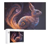 1000 PCS Puzzle Per Adolescenti Puzzle Galactic Rabbit Cosmic Artistry Puzzle Per Adulti Gioco Pratico Assemblaggio Del Modello Regali Unici Per Compleanno E Natale 1000 PCS