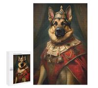 1000 PCS Puzzle Per Adolescenti Puzzle German Shepherd The King Puzzle Per Adulti Gioco Pratico Assemblaggio Del Modello Regali Unici Per Compleanno E Natale 1000 PCS
