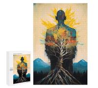 1000 PCS Puzzle Per Adolescenti Puzzle Grounded Like A Tree Zen Puzzle Per Adulti Gioco Pratico Assemblaggio Del Modello Regali Unici Per Compleanno E Natale 1000 PCS