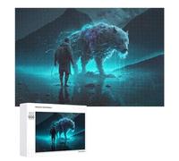 1000 PCS Puzzle Per Adolescenti Puzzle Magical Encounter in The Mountains Puzzle Per Adulti Gioco Pratico Assemblaggio Del Modello Regali Unici Per Compleanno E Natale 1000 PCS