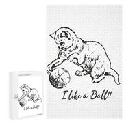 1000 PCS Puzzle Per Adolescenti Puzzle My Cat Like A Ball Puzzle Per Adulti Gioco Pratico Assemblaggio Del Modello Regali Unici Per Compleanno E Natale 1000 PCS
