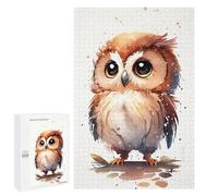 1000 PCS Puzzle Per Adolescenti Puzzle Owl Watercolor Cute Puzzle Per Adulti Gioco Pratico Assemblaggio Del Modello Regali Unici Per Compleanno E Natale 1000 PCS