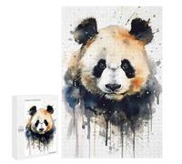 1000 PCS Puzzle Per Adolescenti Puzzle Panda Watercolor Puzzle Per Adulti Gioco Rompicapo Ma Divertente E Umoristico Aiuta L'esercizio Del Cervello 1000 PCS