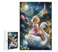 1000 PCS Puzzle Per Adolescenti Puzzle Princess on A Swan Puzzle Per Adulti Gioco Rompicapo Ma Divertente E Umoristico Aiuta L'esercizio Del Cervello 1000 PCS