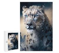 1000 PCS Puzzle Per Adolescenti Puzzle Snow Leopard Portrait Puzzle Per Adulti Gioco Rompicapo Ma Divertente E Umoristico Aiuta L'esercizio Del Cervello 1000 PCS