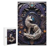 1000 PCS Puzzle Per Adolescenti Puzzle Steampunk Fox Art Deco Puzzle Per Adulti Gioco Rompicapo Ma Divertente E Umoristico Aiuta L'esercizio Del Cervello 1000 PCS