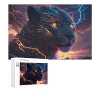 1000 PCS Puzzle Per Adolescenti Puzzle Thunderous Jaguar Wild Power Unleashed Puzzle Per Adulti Gioco Pratico Assemblaggio Del Modello Regali Unici Per Compleanno E Natale 1000 PCS