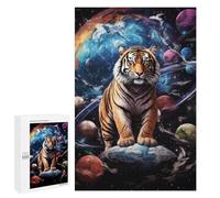 1000 PCS Puzzle Per Adolescenti Puzzle Tiger in Space Puzzle Per Adulti Gioco Pratico Assemblaggio Del Modello Regali Unici Per Compleanno E Natale 1000 PCS
